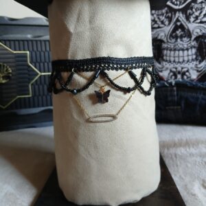 Collier papillon diams