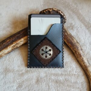 Porte-cartes marron