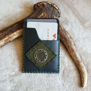 Porte-cartes kaki